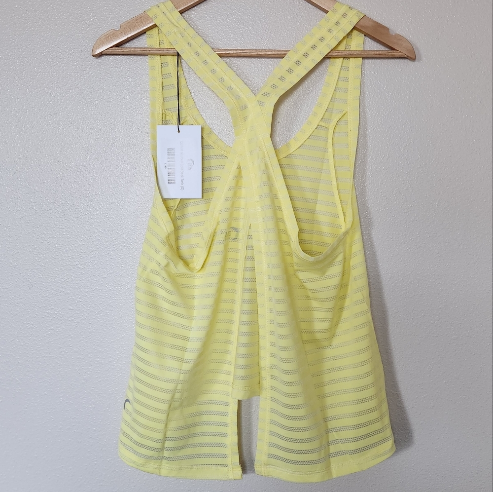 Zyia Lemon Nimbus Split Back Tank - Picture 3 of 6